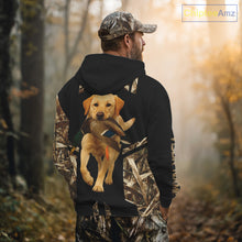 Load image into Gallery viewer, Personalized Yellow Lab Duck Hunting Custom Name All Over Print Shirt, Duck Hunting Gifts NHT241