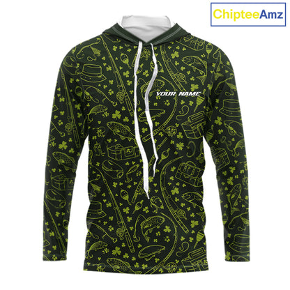 Fishing Shirt Long Sleeve, Patrick Day Fishing Jersey Personalized Name, Team Name NHT426