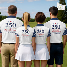 Load image into Gallery viewer, American Flag Mens Golf Polo Shirts, Patriotic Team Golf Jerseys NHT885