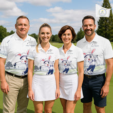 Load image into Gallery viewer, Custom Bunny Golf Polo Shirt – Personalized Rabbit Golf Shirt, Funny Golfer Gift For Women's NHT1049