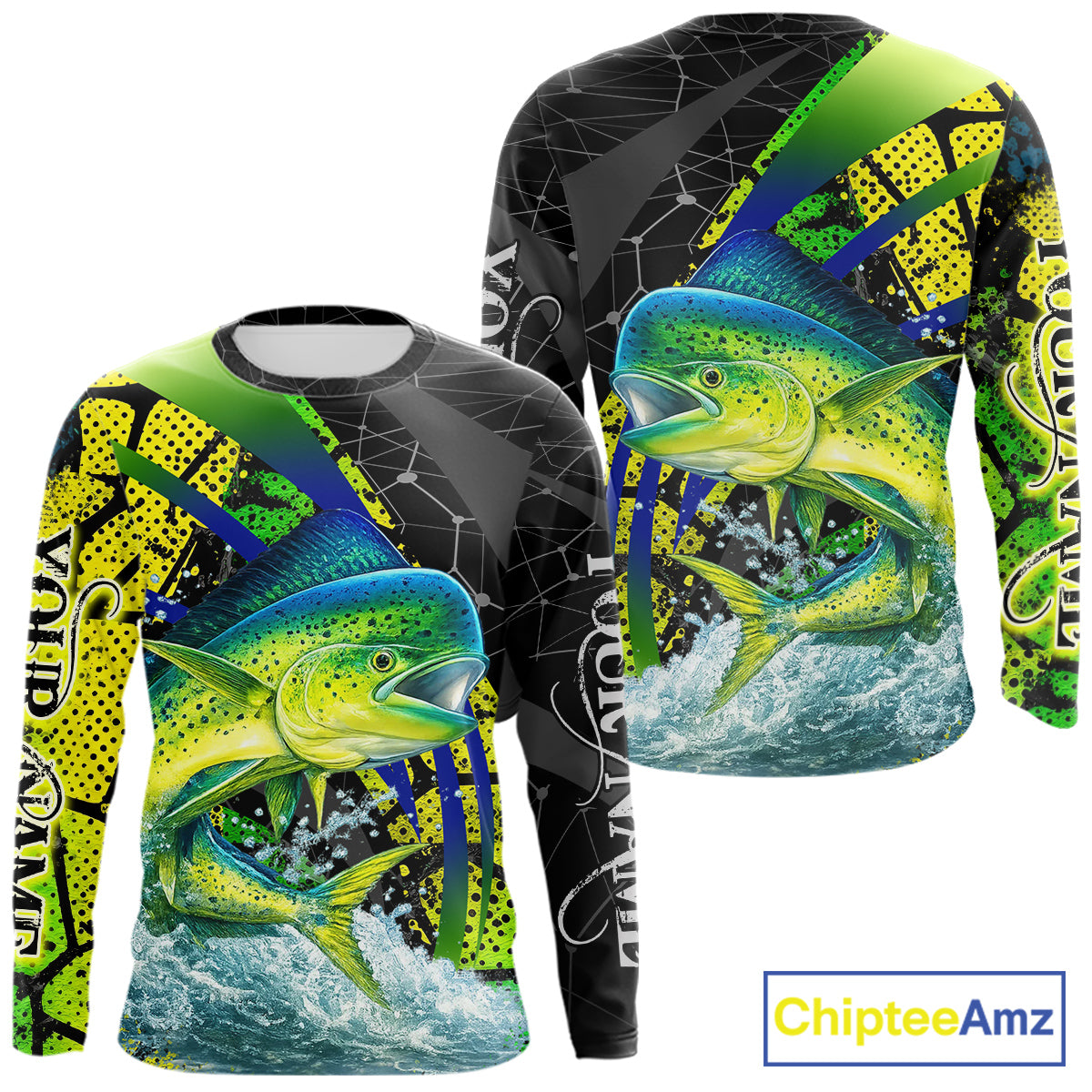 Personalized Mahi Mahi Fishing Jerseys 3D Long Sleeve Shirt, Fishing Gift  NHT402