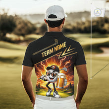 Load image into Gallery viewer, Funny Golf Ball Mens Golf Polo Shirts Custom Golf And Beer Golf Apparel For Golfer NHT899