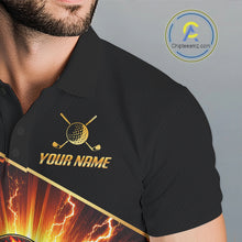 Load image into Gallery viewer, Funny Golf Ball Mens Golf Polo Shirts Custom Golf And Beer Golf Apparel For Golfer NHT899