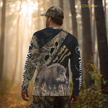 Load image into Gallery viewer, Best Wild Boar Hunting Black Camo 3D Shirt For Hunting Season Hunting Clothes For Hunters NHT121