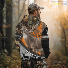 Load image into Gallery viewer, Best Deer Hunting Shirt Orange Brown Camo 3D Custom Name, Season Deer Hunting, Hunting Gifts NHT136