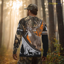 Load image into Gallery viewer, Best Deer Hunting Shirt Orange Brown Camo 3D Custom Name, Season Deer Hunting, Hunting Gifts NHT136