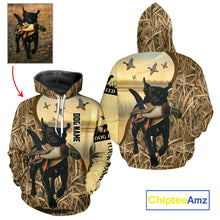 Load image into Gallery viewer, Personalized Duck Hunting Shirt – Custom Dog&#39;s Photo and Name for Hunters NHT258