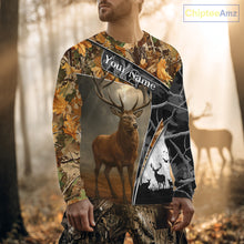 Load image into Gallery viewer, Red Deer Hunting Orange Camo Black - Personalized All Over Print Deer Hunting Clothes NHT171