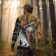 Load image into Gallery viewer, Red Deer Hunting Orange Camo Black - Personalized All Over Print Deer Hunting Clothes NHT171