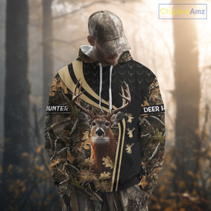Custom Camo Forest 3D Animal Deer Hunting Shirt Best Hunting Clothes For Season NHT98