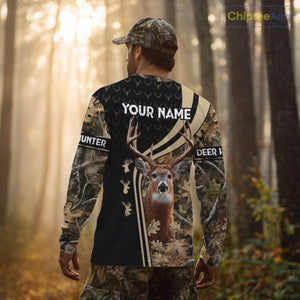 Custom Camo Forest 3D Animal Deer Hunting Shirt Best Hunting Clothes For Season NHT98
