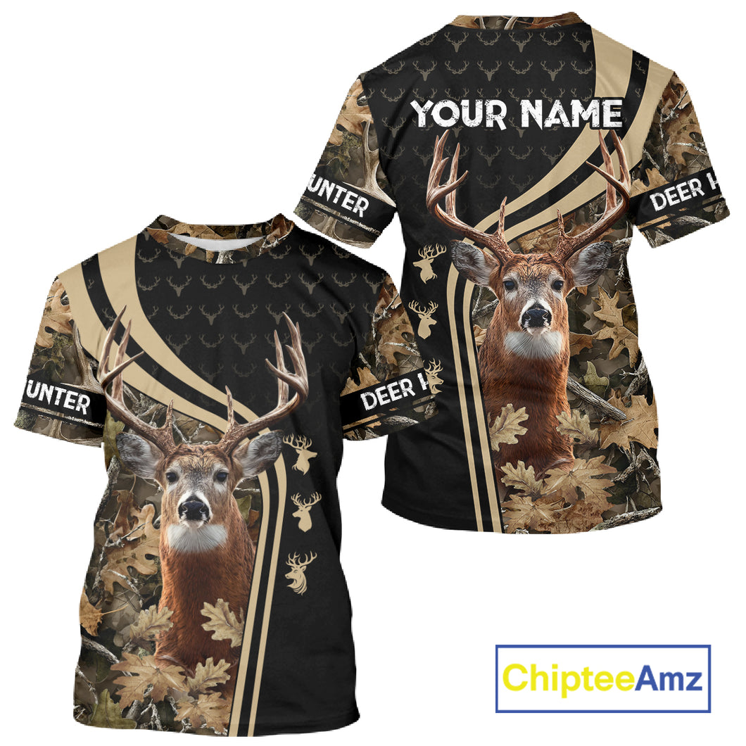 Custom Camo Forest 3D Animal Deer Hunting Shirt Best Hunting Clothes For Season NHT98