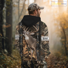 Load image into Gallery viewer, Deer Hunting Camo Customize Name 3D All Over Printed Shirts Personalized Gift For Hunter NHT188