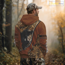 Load image into Gallery viewer, Boar Hunting Brown Camouflage 3D Shirt For Hunting Season Hunting Clothes For Hunters NHT138