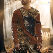 Load image into Gallery viewer, Boar Hunting Brown Camouflage 3D Shirt For Hunting Season Hunting Clothes For Hunters NHT138