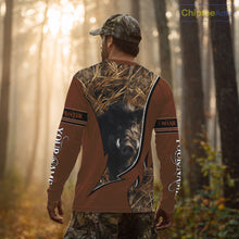 Load image into Gallery viewer, Boar Hunting Brown Camouflage 3D Shirt For Hunting Season Hunting Clothes For Hunters NHT138