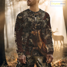 Load image into Gallery viewer, Personalized Red Deer Hunting Camo Full Printing Shirts Deer Hunting Gift for Hunters NHT144