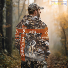 Load image into Gallery viewer, Whitetail Deer Hunting Season Shirt 3D Buck Design Custom Hunting Gift Camouflage Deer Shirts NHT49