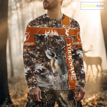 Load image into Gallery viewer, Whitetail Deer Hunting Season Shirt 3D Buck Design Custom Hunting Gift Camouflage Deer Shirts NHT49