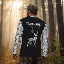 Load image into Gallery viewer, Best Deer Hunting Snow camo custom Name 3D all over printed Shirt, Deer hunting gifts NHT50