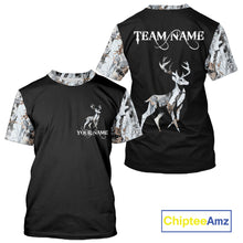 Load image into Gallery viewer, Best Deer Hunting Snow camo custom Name 3D all over printed Shirt, Deer hunting gifts NHT50
