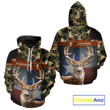Load image into Gallery viewer, Whitetail Deer Hunting Shirt With Camouflage And Full 3D Print For Texas Deer Hunting Season NHT73