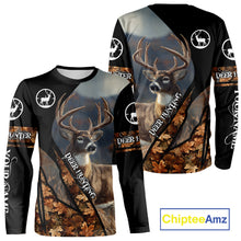 Load image into Gallery viewer, Whitetail Deer Hunting Shirt With Autumn Leaves Camo Pattern For Fall Season Hunters NHT75
