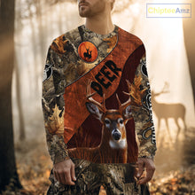 Load image into Gallery viewer, Deer Hunting Camouflage Shirt With Custom Name, Custom Team Name, Hunting Gifts  NHT19