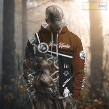 Load image into Gallery viewer, Boar Hunting Brown Camo Snow Winter 3D Shirt For Hunting Season Hunting Clothes For Hunters NHT120