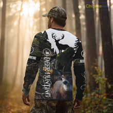 Load image into Gallery viewer, Deer Hunting 3D Shirt All-Over Print with Deer Buck, Grim Reaper Camouflage For Deer Hunters NHT24