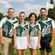 Load image into Gallery viewer, Green Mens Golf Polo Shirt Custom Golf Shirts For Team Personalized Golf Gifts NHT721