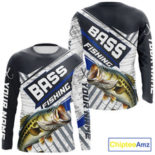 Load image into Gallery viewer, Personalized Bass Fishing Jerseys For Fishing Team, Largemouth Bass Fishing Shirts Long Sleeve NHT918