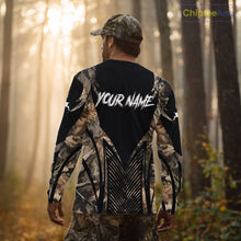 Load image into Gallery viewer, Whitetail Deer Hunting Shirt Black Camo 3D Custom Name, Season Deer Hunting, Hunting Gift NHT140