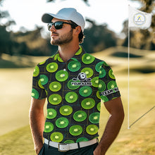 Load image into Gallery viewer, Funny Golf Patchwork Kiwi Polo Shirt For Men, Personalized Mens Golf Polo Shirt NHT580