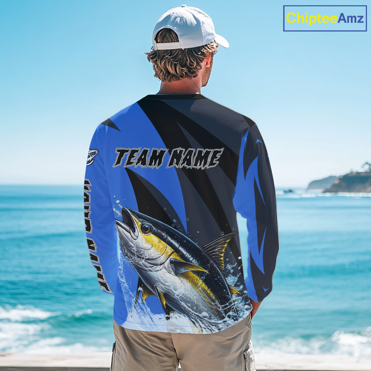 Tuna Saltwater Fishing Jerseys, Tuna Fishing Performance Fishing Shirts Long Sleeve NHT582