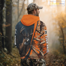 Load image into Gallery viewer, Whitetail Deer Hunting Big Game Camo Orange Custom Name 3D All Over Print Shirts NHT266