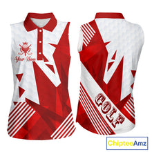 Load image into Gallery viewer, Personalized Womens Sleeveless Golf Shirt For Mom – Custom Name &amp; Team Name Polo, Mother’s Day Gift For Golfer NHT670
