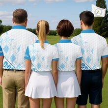 Load image into Gallery viewer, Personalized Golf Shirt Argyle Style – Custom Name Polo, Gift For Dad, Golfer Gift Idea NHT671