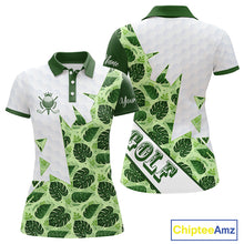 Load image into Gallery viewer, Personalized Womens Golf Shirt Tropical Style – Custom Name Polo, Gift For Mom, Golfer Gift Idea NHT673