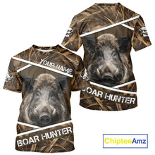 Load image into Gallery viewer, Personalized Wild Boar Hunting Camo Full Printing Shirts, Boar Hunting Gifts, Hunting Season NHT128