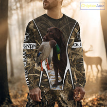 Load image into Gallery viewer, Duck Hunting Chocolate Lab 3D All Over Printed Camouflage Shirts, Duck Hunting Clothes NHT146