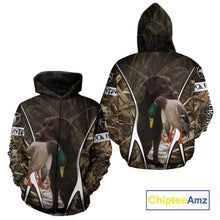 Load image into Gallery viewer, Duck Hunting Chocolate Lab 3D All Over Printed Camouflage Shirts, Duck Hunting Clothes NHT146
