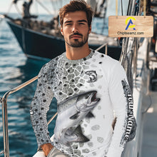 Load image into Gallery viewer, Chinook Salmon (King Salmon) Fishing Camo Performance Fishing Shirts Long Sleeve For Fisher NHT570