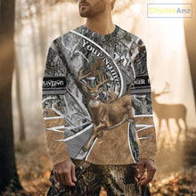 Load image into Gallery viewer, Whitetail Deer Hunting Big Game Shirt 3D All Over Print, Snow Winter Camo, Gift For Hunters NHT173