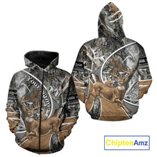 Load image into Gallery viewer, Whitetail Deer Hunting Big Game Shirt 3D All Over Print, Snow Winter Camo, Gift For Hunters NHT173