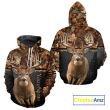 Load image into Gallery viewer, Best Custom Camo Autumn Whitetail Deer Hunting Shirt With Full All-Over 3D For Deer Hunters NHT180
