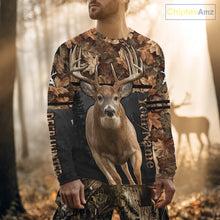 Load image into Gallery viewer, Best Custom Camo Autumn Whitetail Deer Hunting Shirt With Full All-Over 3D For Deer Hunters NHT180