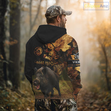 Load image into Gallery viewer, Personalized Wild Hog Hunting Camouflage Full Printing Shirts, Custom Name, Hunting Season NHT129