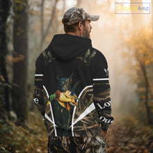 Load image into Gallery viewer, Duck Hunting With Black Lab Custom Name 3D All Over Print Shirt, Duck Hunting Shirt NHT145