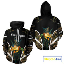 Load image into Gallery viewer, Duck Hunting With Black Lab Custom Name 3D All Over Print Shirt, Duck Hunting Shirt NHT145